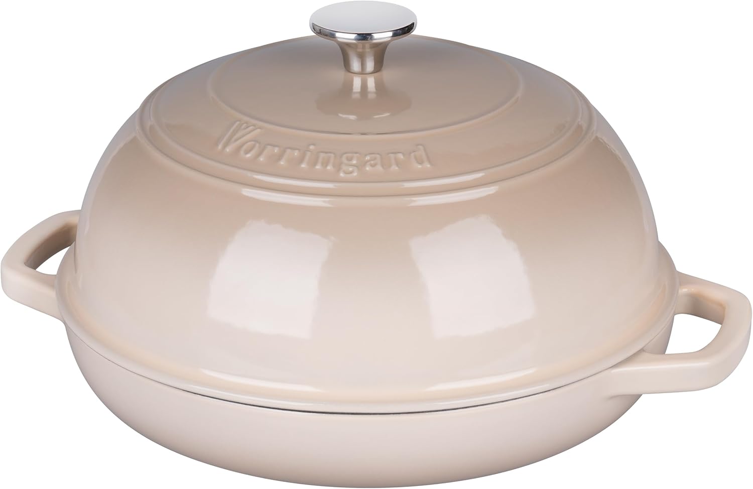 Enameled Cast Iron Dutch Oven Pot with Lid, Bread Oven for Sourdough Bread Baking, Dutch Ovens with Bread Proofing Basket& Baking Supplies Set, 6 Quart, Latte