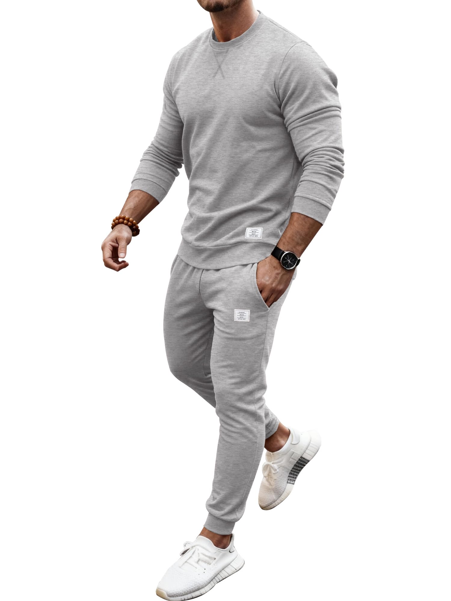 Men's 2 Piece Sweatsuit Casual Outfits Sets