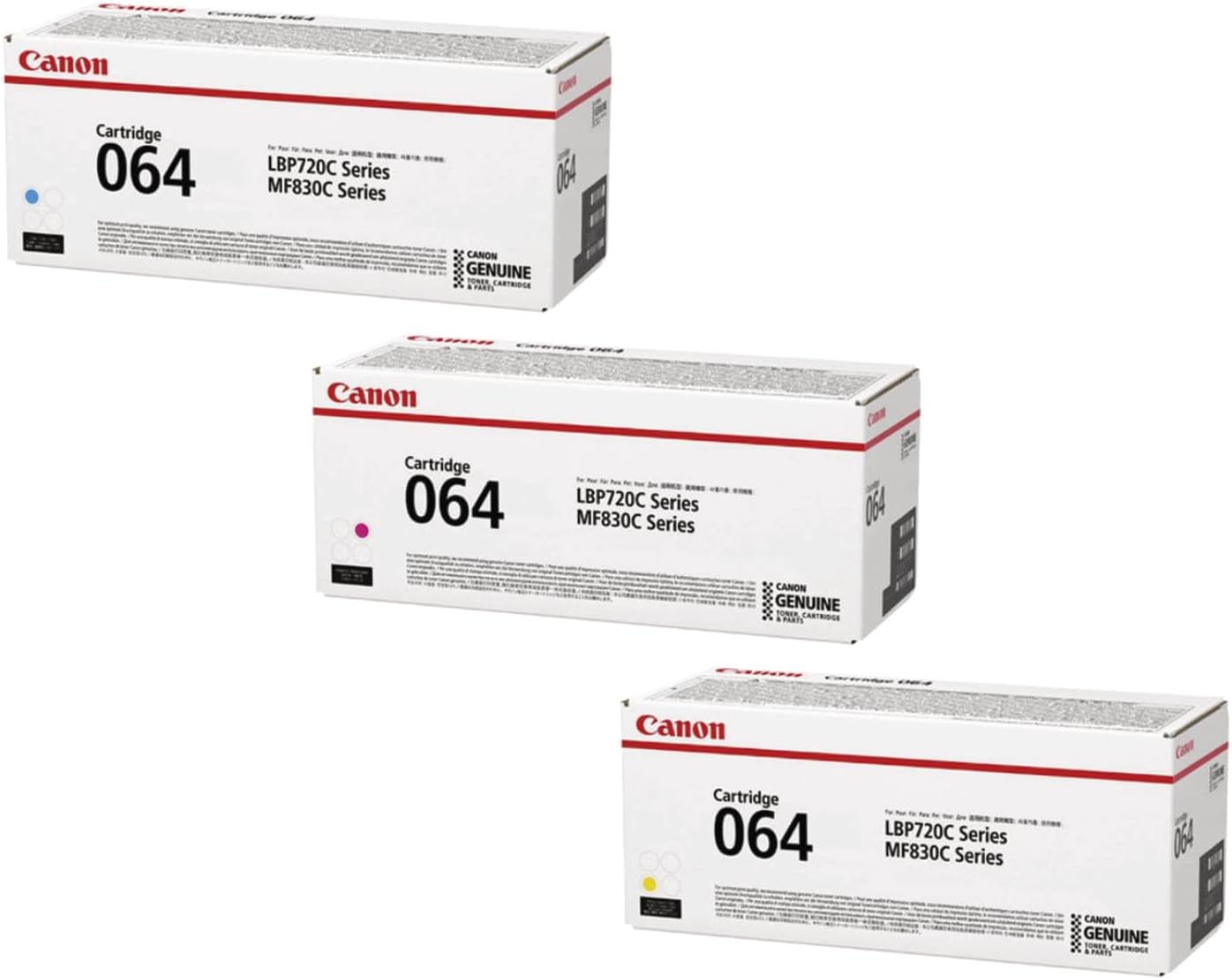 Canon／キヤノン トナーカートリッジ064 ブラック・シアン・マゼンタ