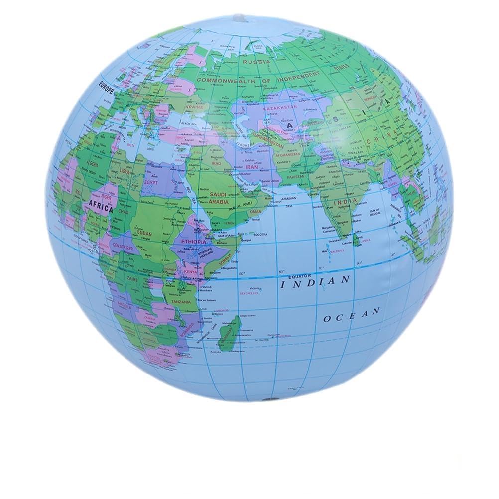Gatuida Globo Gonfiabile in PVC 8 Unitá, Palla da Spiaggia Galleggiante per Piscina, Giocattolo Educativo a Tema Terra