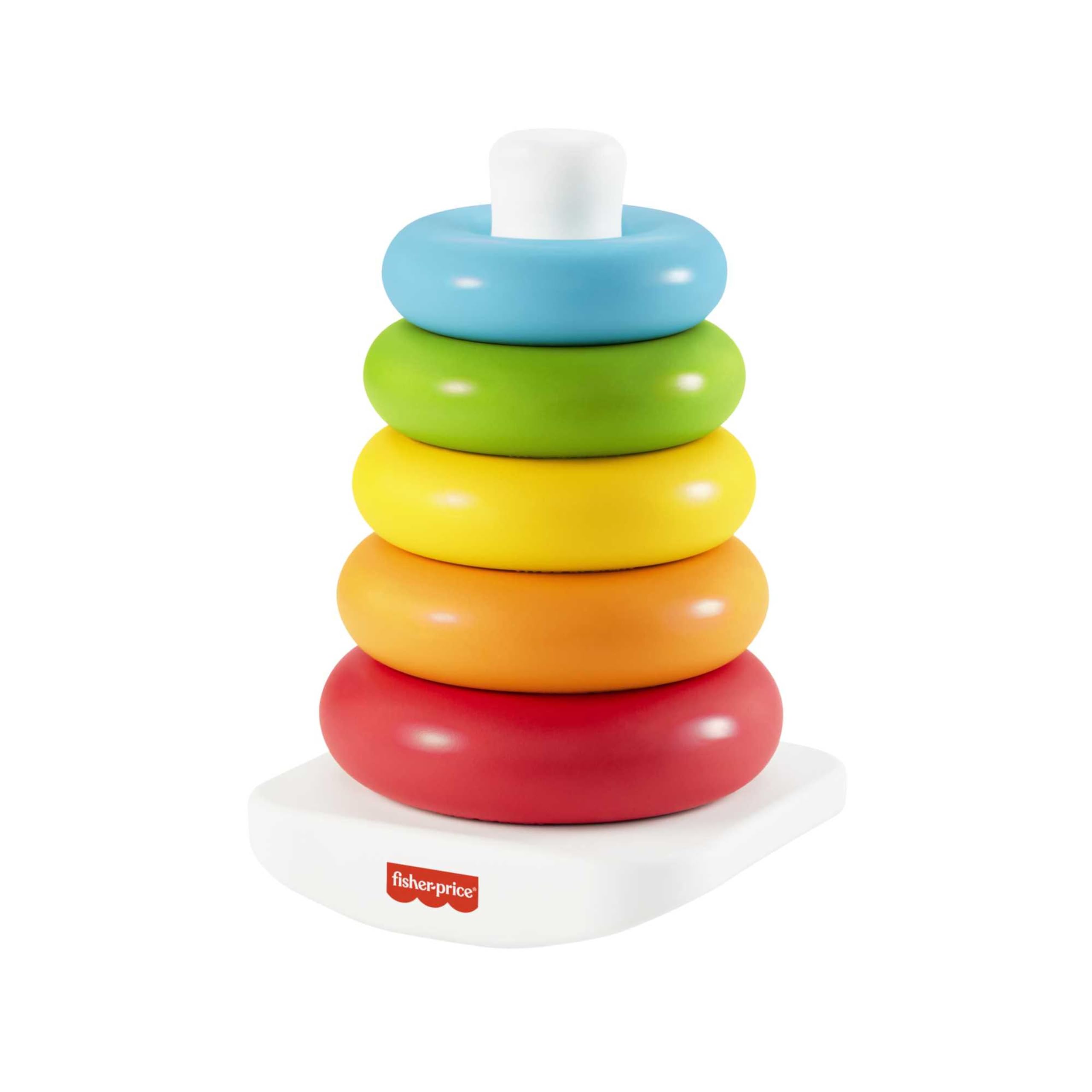 Fisher-Price Baby Stacking Toy Rock-a-Stack Rings