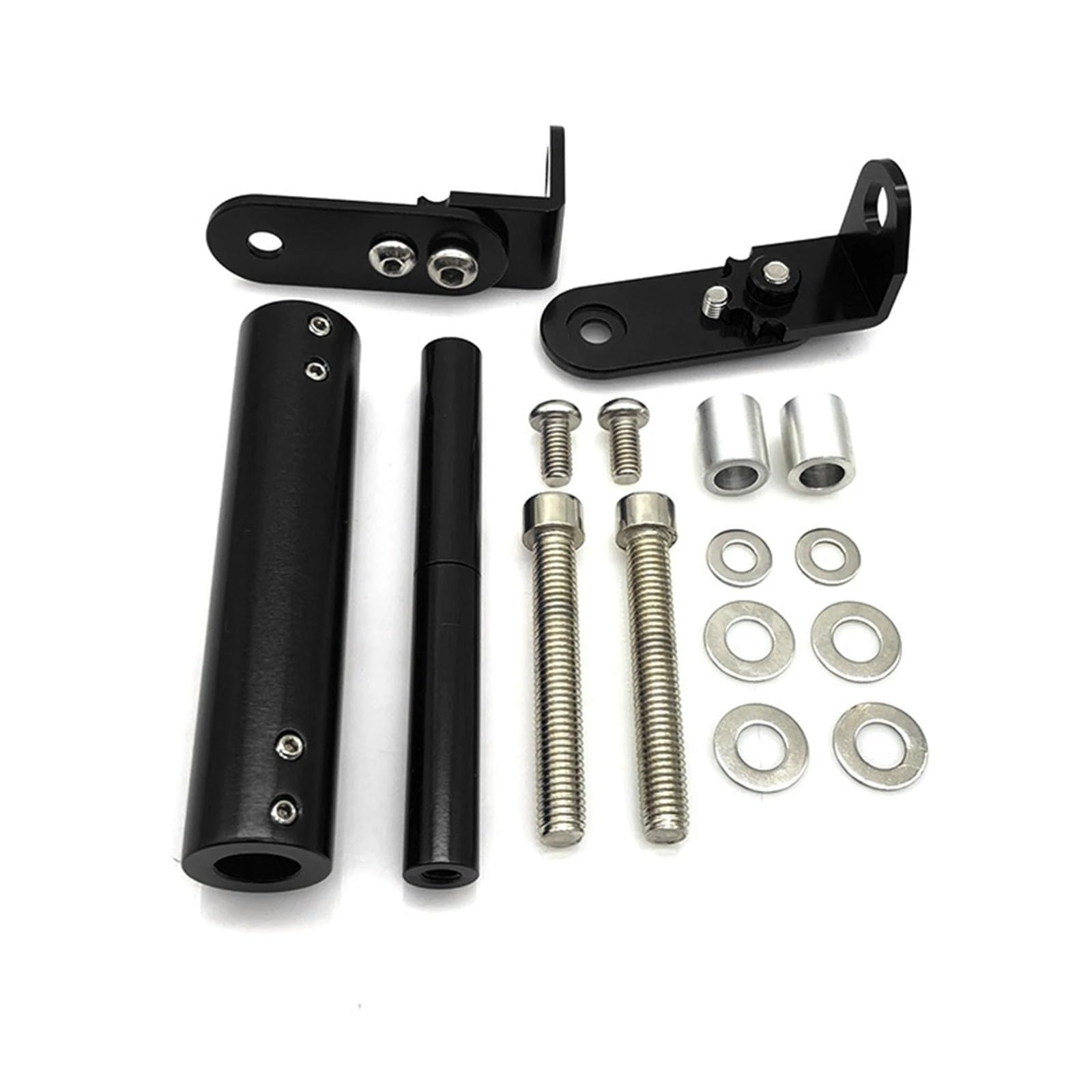 ESPYN Support Telephone Velo Moto Support De Navigation GPS pour Téléphone Portable De 22 Mm Barre D'extension Universelle pour Motos Tout-Terrain De Petite Cylindrée(Le Noir)