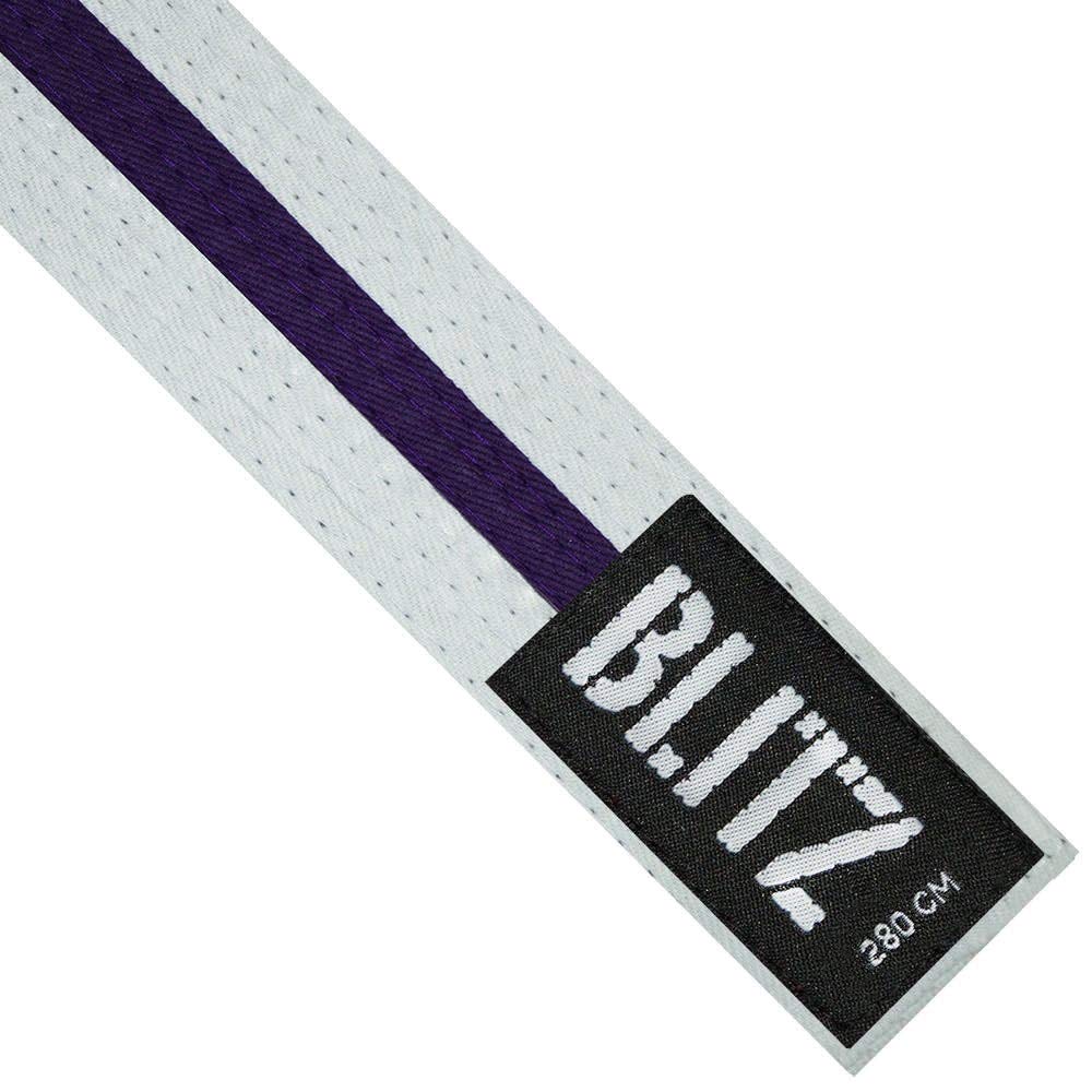 Blitz Striped Belt, Multicoloured(White/Purple) , 320 cm — image 1