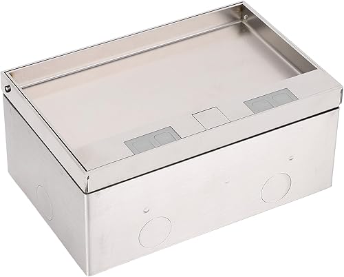 Bodenbox Kit, AC250V 4000W 3 EU Steckdosen Tischstrom Multimedia Konnektivitätsb
