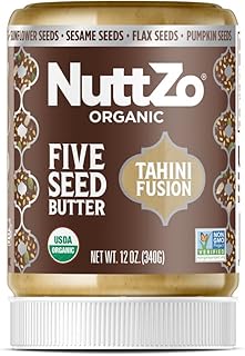 NuttZo Organic Tahini Fusion 5 Seed Butter Spread | Sesame Seeds Flax Seeds Pumpkin Seeds Sunflower Seeds Chia Seeds | Ket...