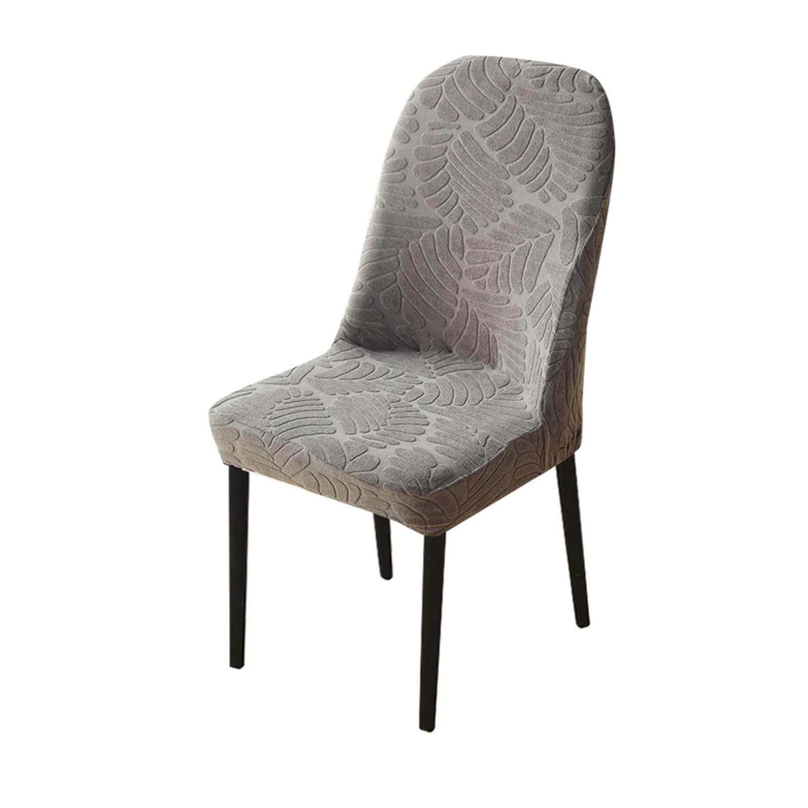 GHHZML Chair Cover Jacquard Curved Dining Chair Cover Spandex Elastic Seat Stretch Covers For Hotel Banquet Restaurant Kitchen Wedding(Color 23)