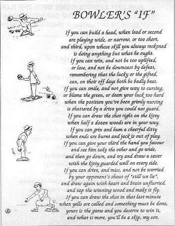 'Bowler's If' Tea Towel