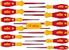 Wiha screwdriver set 12 pieces soft finish ergonomic handle for powerful turning all-rounder for industry and crafts slotted head - Phillips - Torx - Pozidriv 3201K12