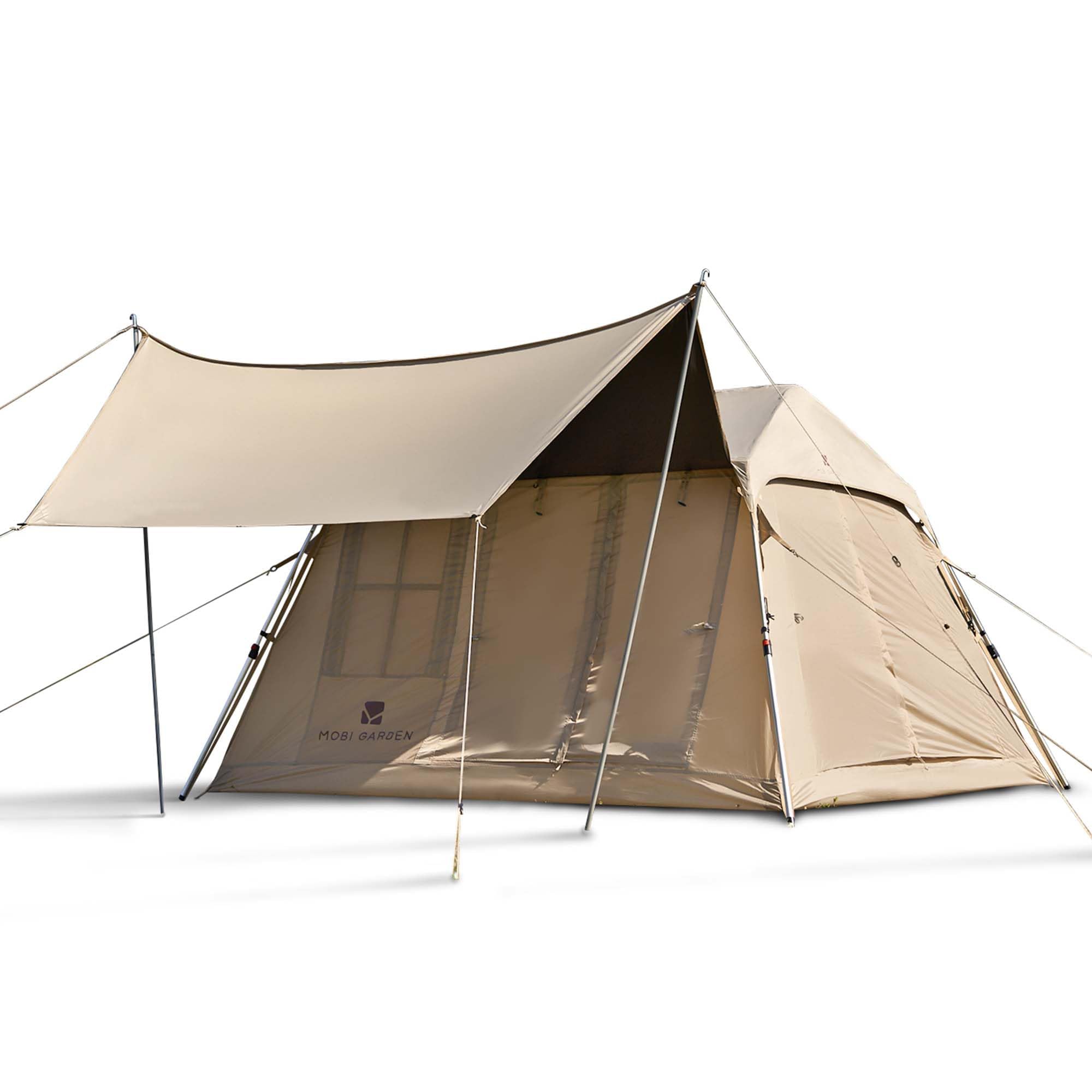 Amazon.co.jp: MOBI GARDEN テント 2-4人用 拡張キャノピー キャンプ
