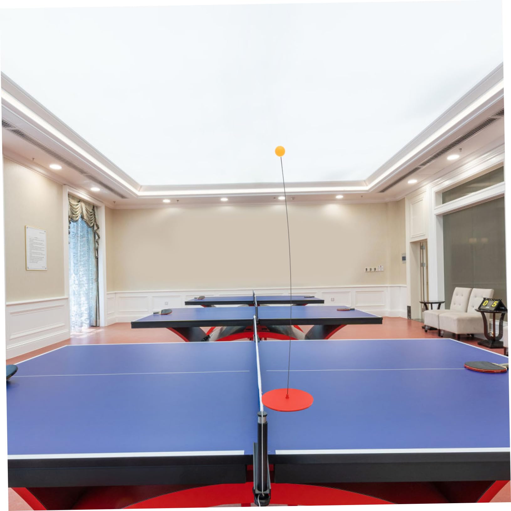 VANZACK Adopted by Sturdy Elastic Shaft Material Pong Train Device Sports Training Racket Elastic Training Racket Random Color