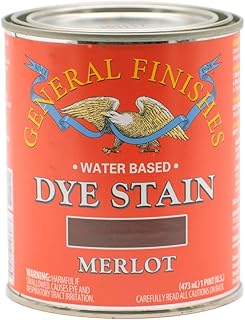 General Finishes Water Based Dye, 1 Pint, Merlot