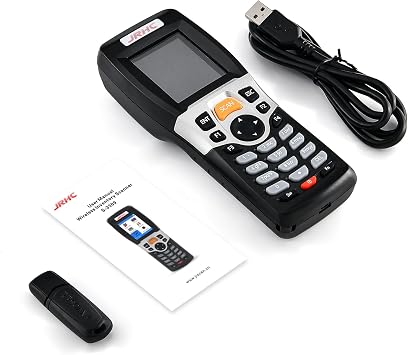 Wireless Barcode Scanner, JRHC Inventory Scanner Collector Portable Data Terminal Inventory Device USB Barcode Scanner 1D PDT with 2.2 Inch TFT Color LCD Screen for Store, Supermarket, Warehouse