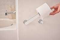 Vista 3 de Moen Genta LX Chrome Modern Wall Mount Pivoting Toilet Paper Holder for Bathroom, BH3808CH
