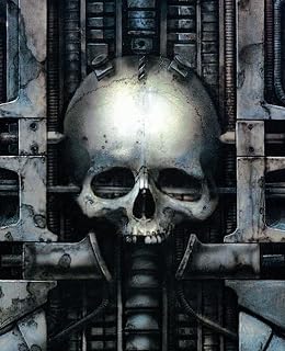 HR Giger Art Skull Composition Notebook: 120 College Ruled Pages
