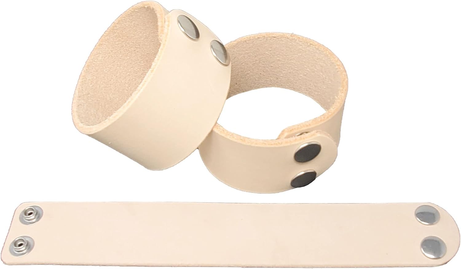 1.5 Inch Leather Bracelets Blank 6 Pack - Stamping, Tooling, Engraving Ready - Leathercraft projects -Made in USA