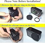 ULBTER Mini Étui pour sacs DJI OSMO Décision 5 Pro/Action 4 / Décision 3 caméra + Couvercle d'objectif en caoutchouc [1+2 pack], porte-boîtes de rangement portatives Accessoire