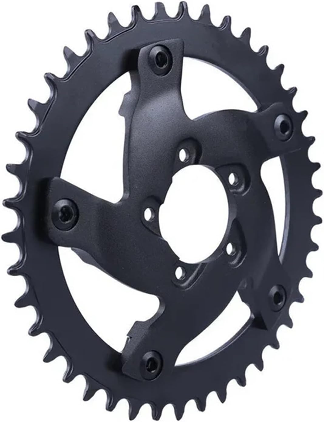 1X Ebike Chainring 40T 42T 44T Chainwheel Compatible with BAFANG M625 Mid-Drive Motor 1000W Electric Bicycle Accessories Parts Black(40T)