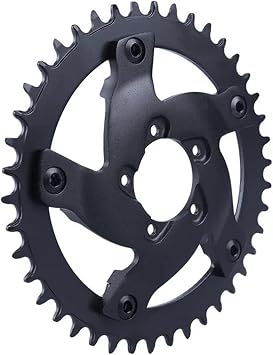 1X Ebike Chainring 40T 42T 44T Chainwheel Compatible with BAFANG M625 Mid-Drive Motor 1000W Electric Bicycle Accessories Parts Black40T