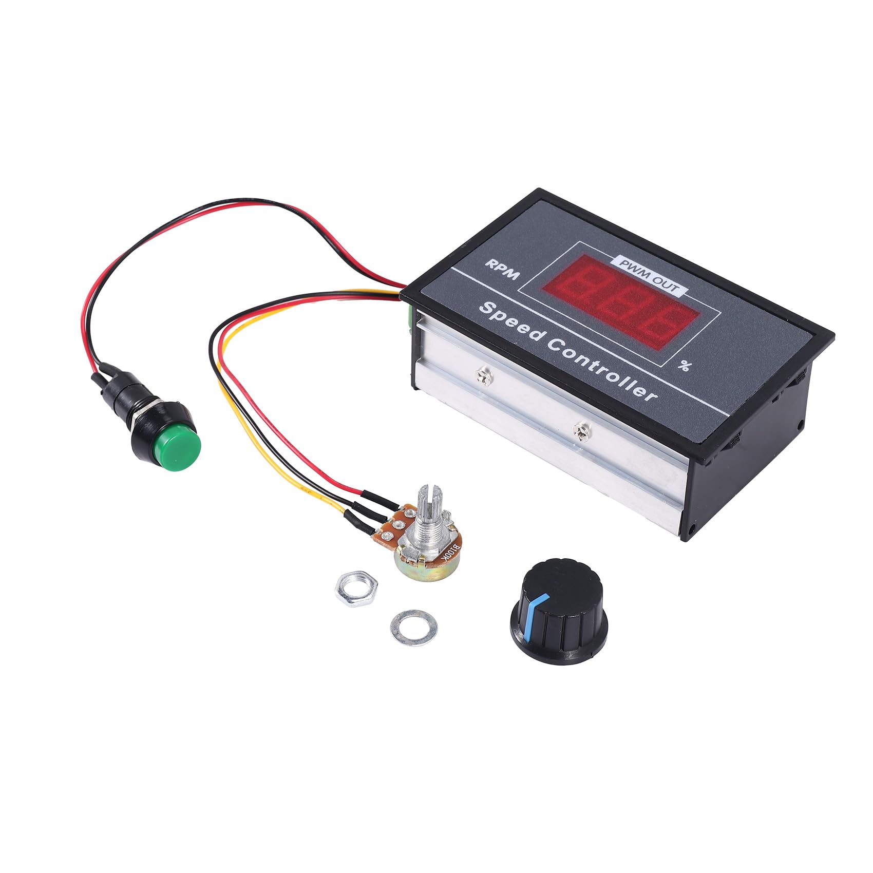 Littimoon PWM DC Motor Speed Controller with Digital Display 30A PWM Adjustable Speed Stepless Regulator