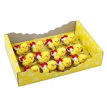 大きな ひよこ 壁飾り アンティーク 黄色 小物入れ イースター ヴィンテージ Amazon.co.jp: 36ピース イースターひよこ リアルなぬいぐるみ