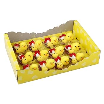Amazon.co.jp: 12ピース かわいいイースターひよこ シェニール