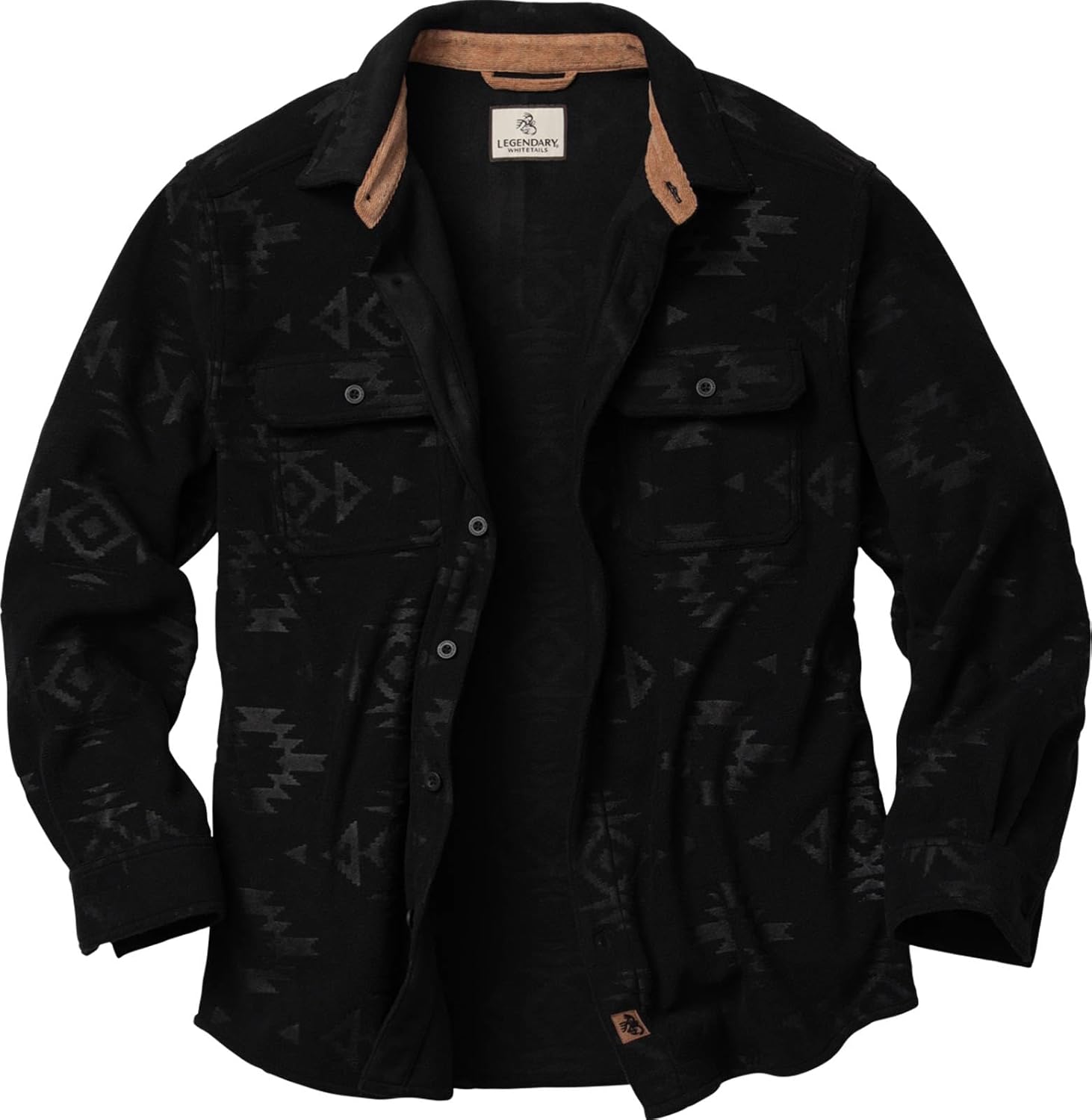 Legendary Whitetails Men’s Long Sleeve Fleece Button Up Heavyweight Shirt