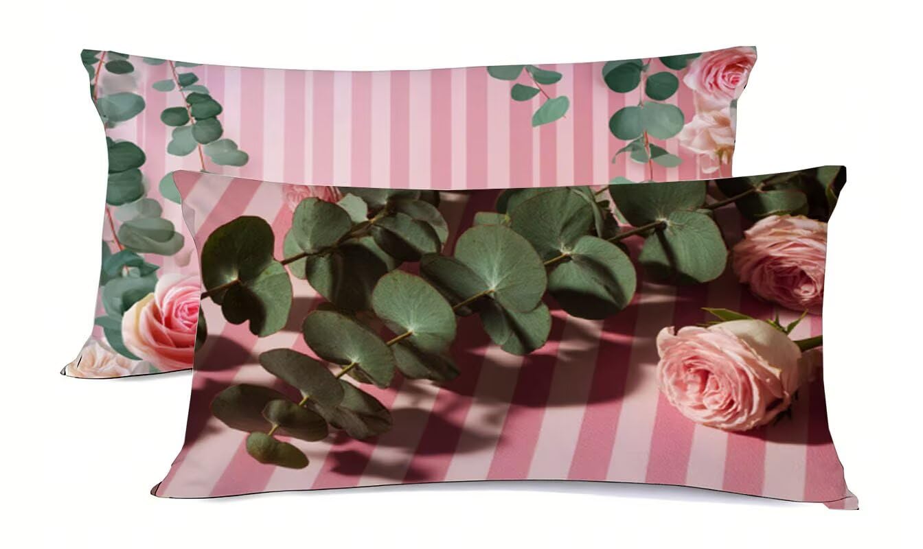 Taie d'oreiller 40x60cm en lin bz-528 pour coussin rectangulaire