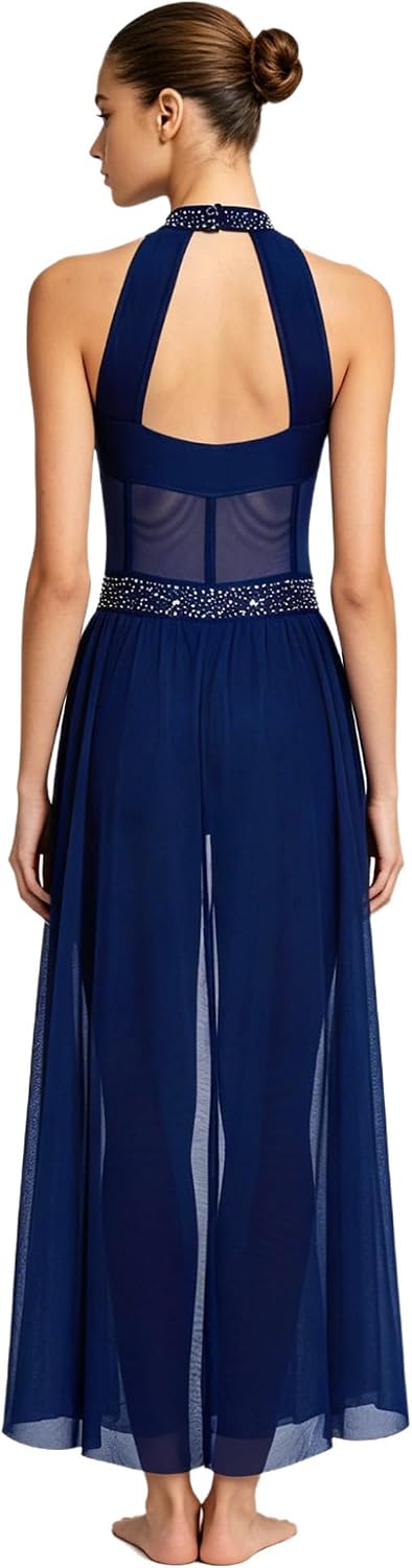 JanJean Womens Lyrical Dance Gymnastics Unitard One-piece Jumpsuit