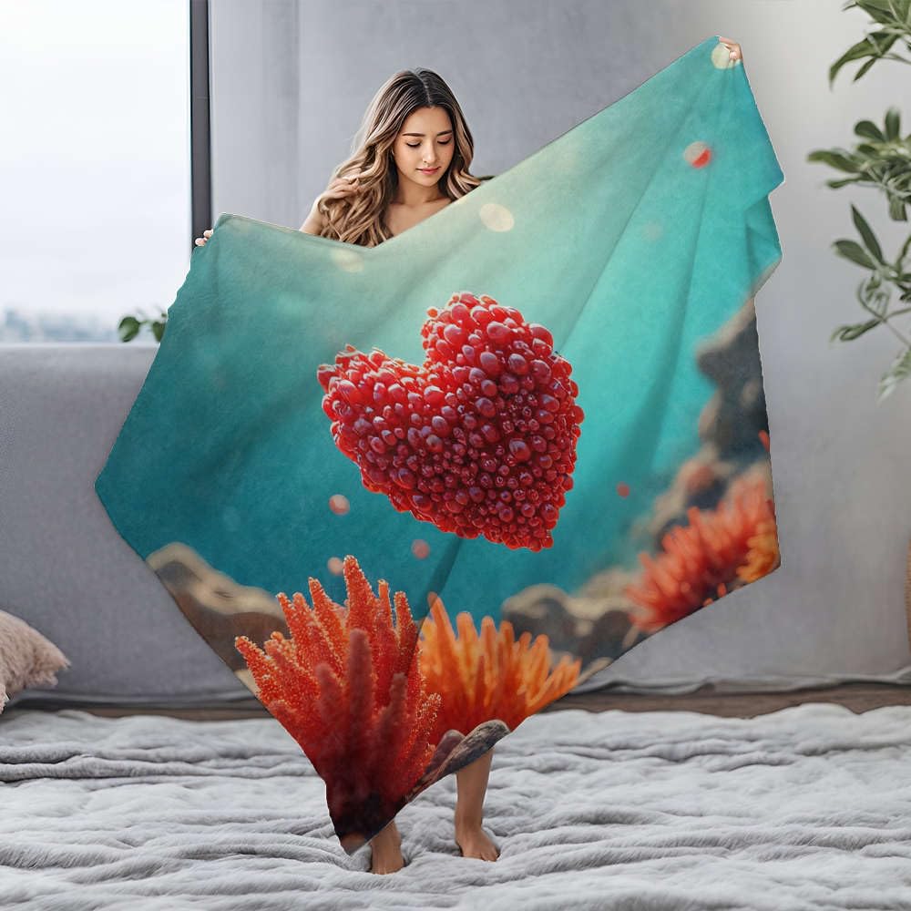 Couverture en flanelle océan pour des soirées cocooning réussies