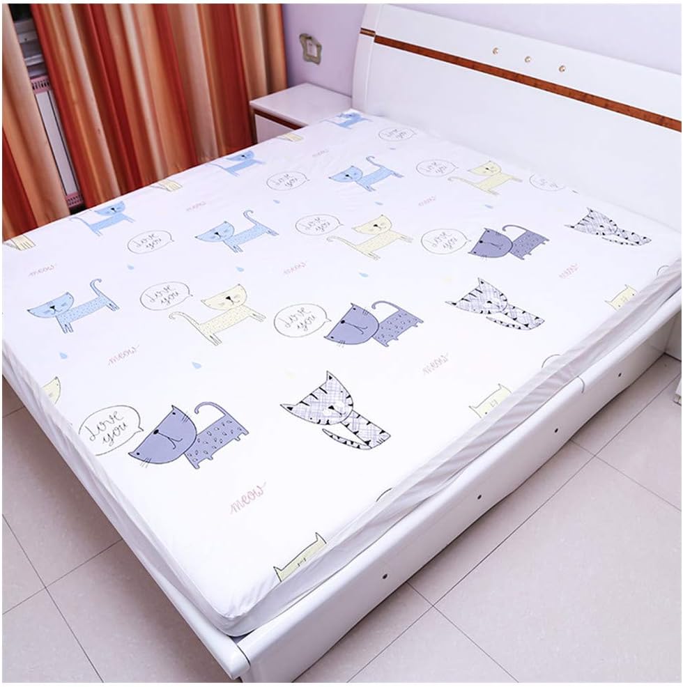 Slip-Resistant Leak Proof Mattress Pad Protector Waterproof Bed Wetting Incontinence Cover, Washable Pads for Toddlers and Elderly (X1, 180 x 200cm)