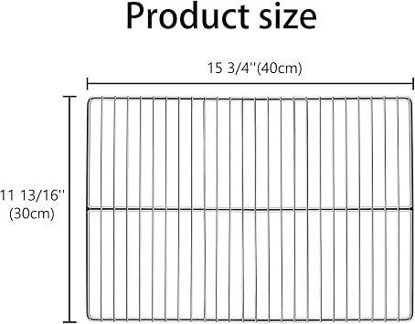 LANEJOY BBQ Grill Grates Replacement, Stainless Steel Barbecue Wire Mesh, Multifunction Cooking Grate for Outdoor Grill 2 Pack (15 3/4''*11 13/16'')