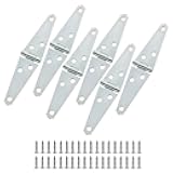 Murtenze 3 Inch Strap Hinges Heavy Duty Hinge Cabinet Latch Door Hinge, with Mounting Screws for barn Door, Wooden Box, Deck Hatch (6 Pack)