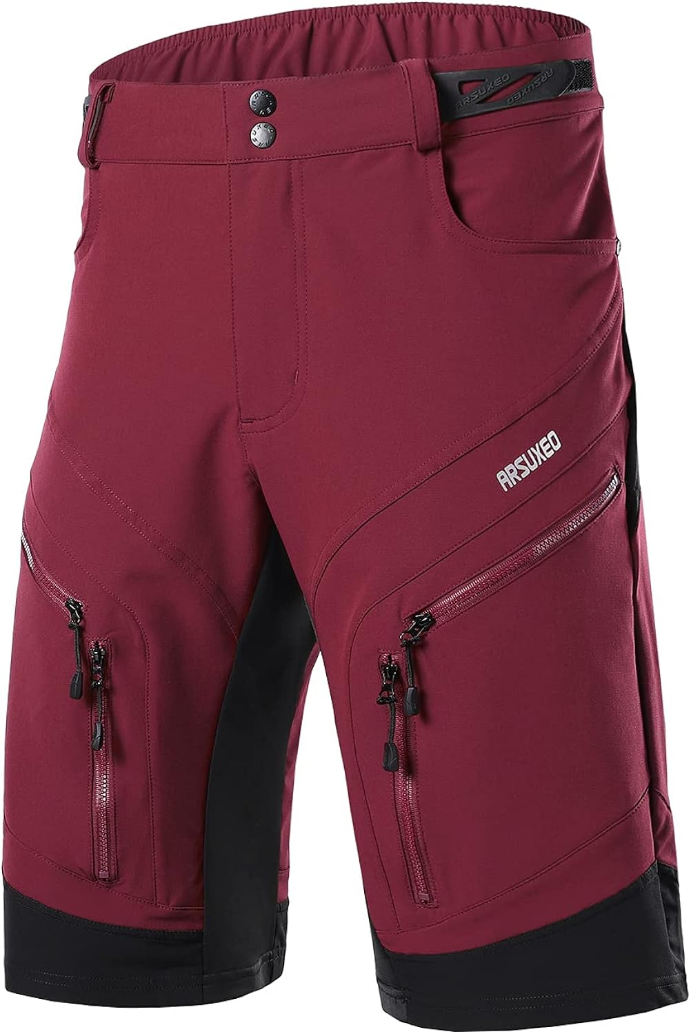 ARSUXEO Men's Loose Fit Cycling Shorts MTB Bike Shorts Water Ressistant 1903 : Clothing, Shoes & Jewelry