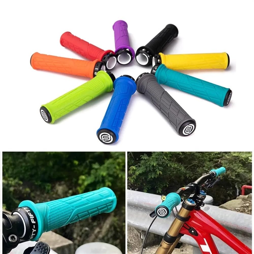Manopole Mtb Manopole for bicicletta for manubrio con bloccaggio singolo in mescola di gomma personalizzata morbide for mountain bike ammortizzanti