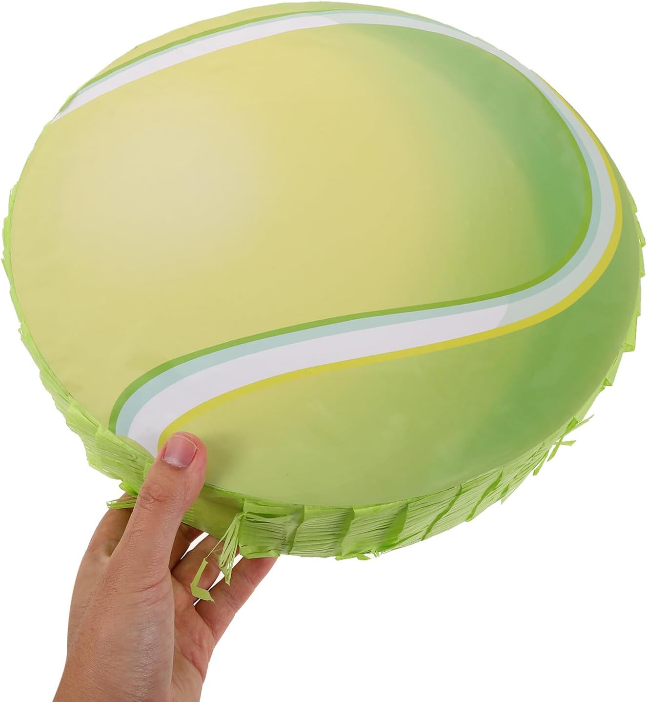 Unomor Tennis Party Pinata with Blindfold and Bat Sports Themed Birthday Decoration Fun Smash with Confetti for Indoor Outdoor Celebrations Family Gathering Game Random Color