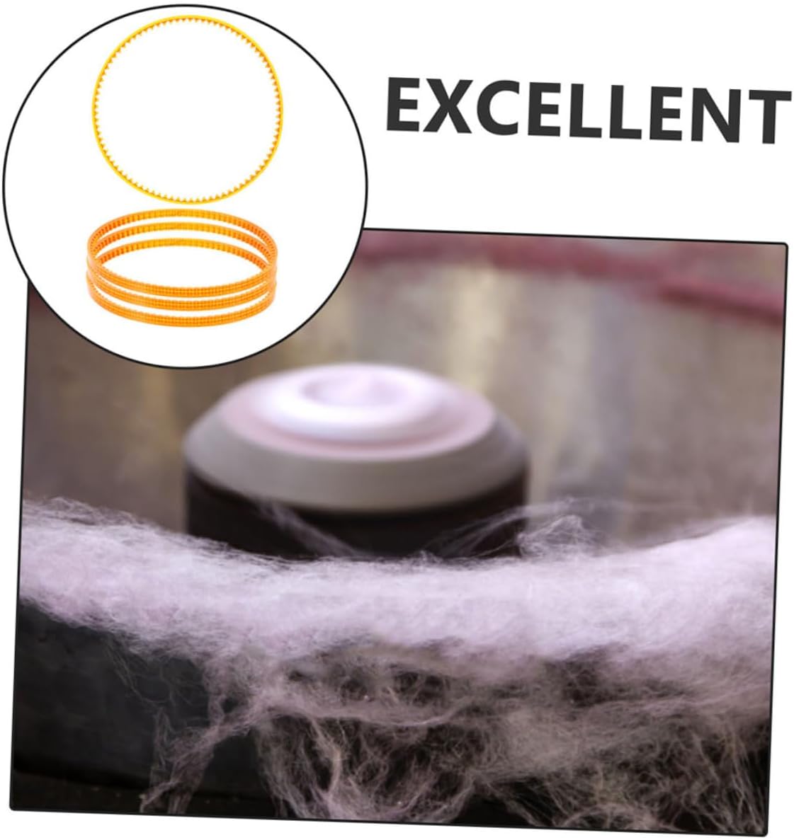 6pcs Cotton Candy Maker Spare Parts Replacement Belts for Commercial Diy Machines