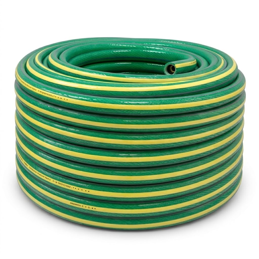 TAMS UltraFlex Gartenschlauch GreenPlus 6-lagig Anti-Twist Wasserschlauch Bewässerungsschlauch 1/2", 3/4" Flexibler (3/4" 30M)