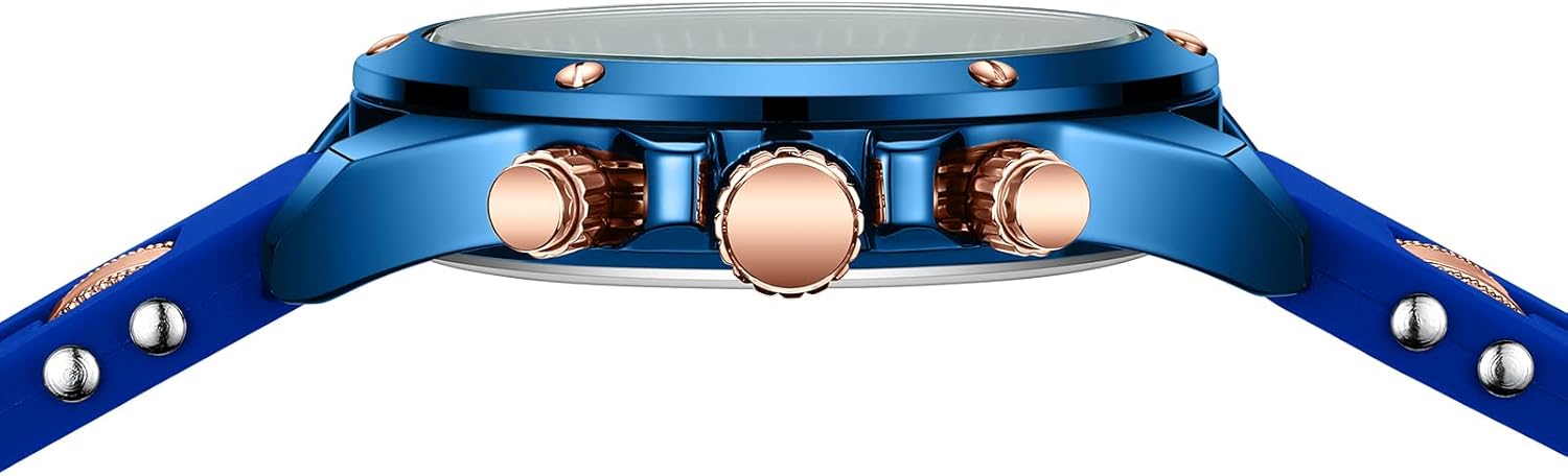 NIBOSI Watches for Men Waterproof Chronograph Mens Watches Analog Quartz Big Face Classic Stylish Fashion Casual Designer Luminous Waterproof Business Work Wrist Watch Elegant Gift for Men - Image 2