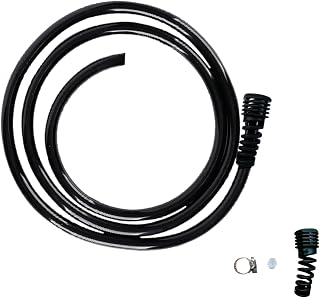 Backpack Sprayer PVC Thickened Alternative Hose,Garden Water Pump Outlet Hose,Including Fixing Nuts and Clamps, Detachable and Replaceable