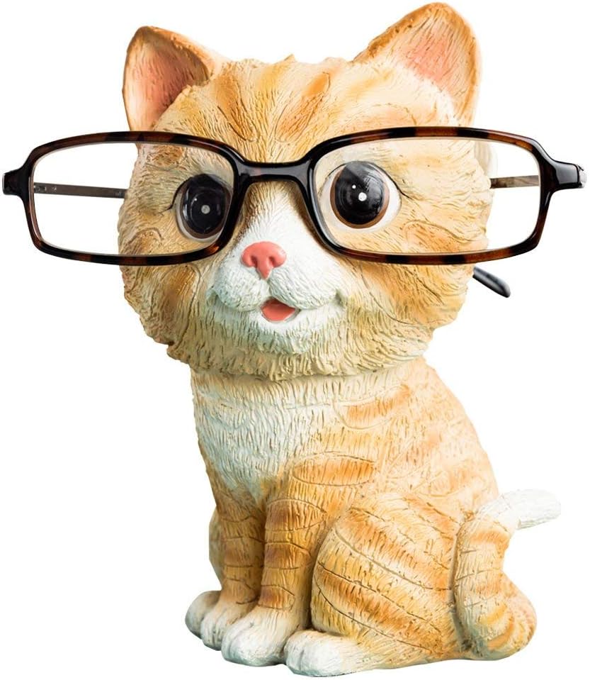 Cute Cat Animals Shaped Resin Spectacles Holder Shelf Home Decoration Best Gift for Kids Friends