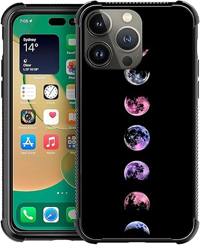 CARLOCA Funda compatible con iPhone 12 Pro Max, cambio de luna llena para hombres y niños, TPU suave antiarañazos, a prueba de golpes, diseño único