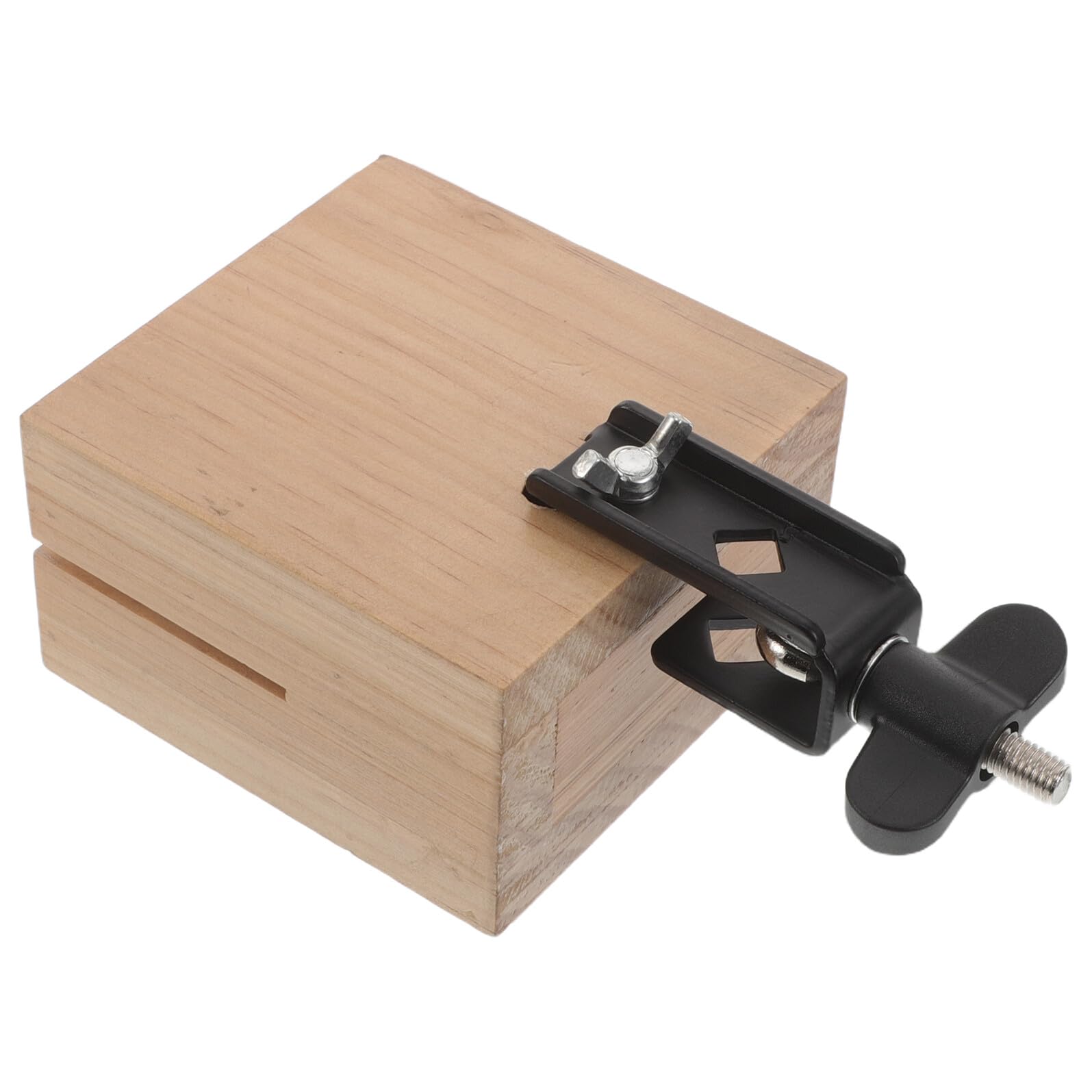 GALPADA Campanaccio in Legno Quadrato Montabile per Batteria Design Portatile e Stile Tradizionale, Accessorio Musicale per Musicisti a Mano e Prove di Gruppo