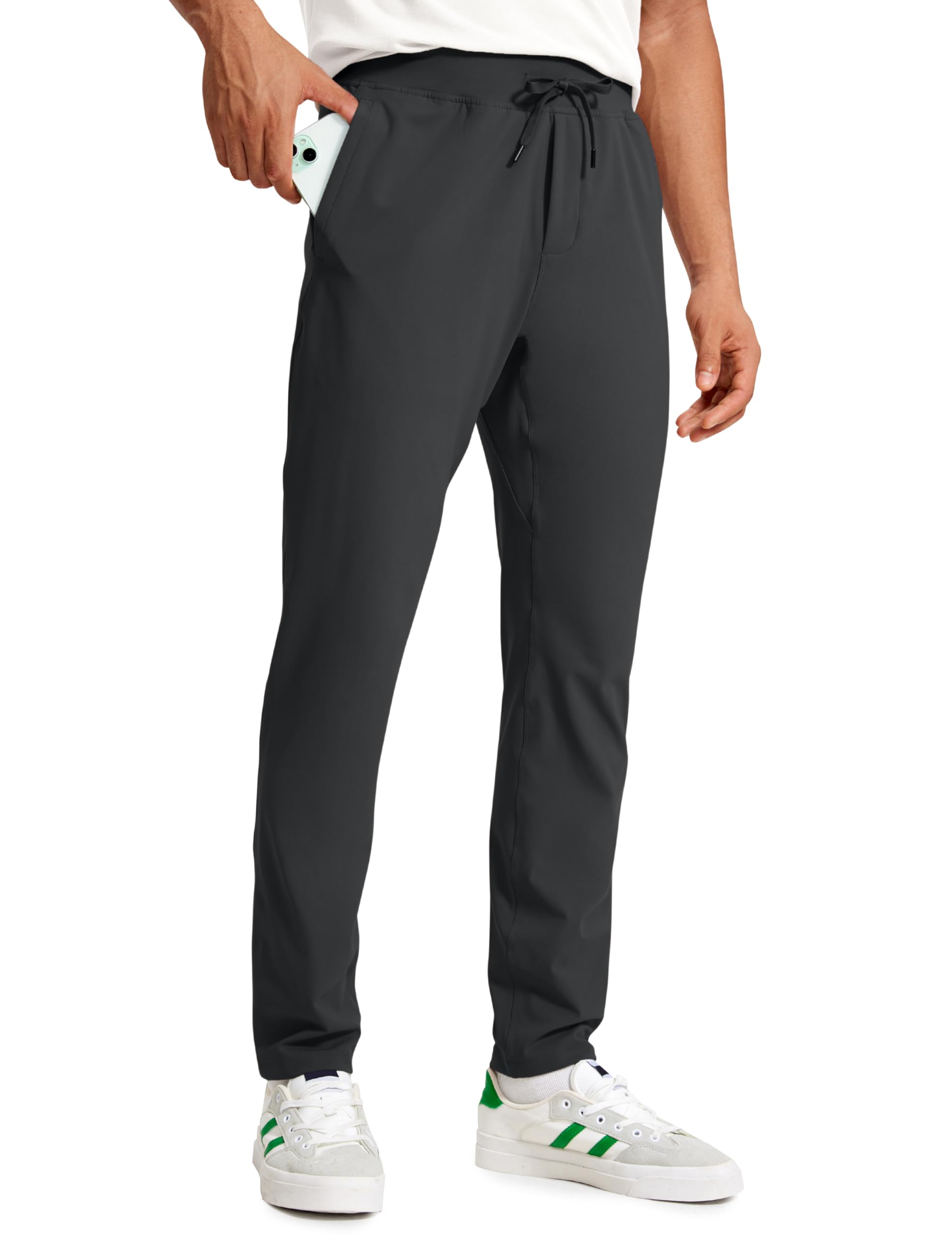 Laphilo Pantaloni Da Uomo Morbido Con Tasche E Catena Casual Eleganti