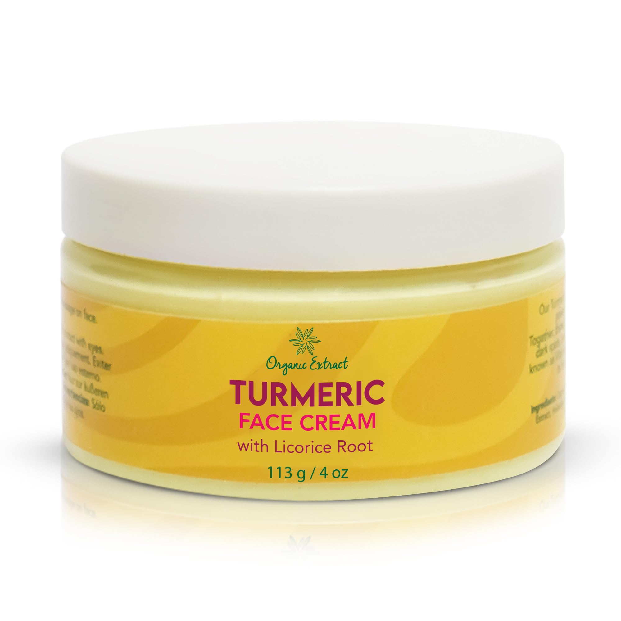 Amazon.com: ORGANIC EXTRACT Turmeric Brightening Face Cream - 4 fl