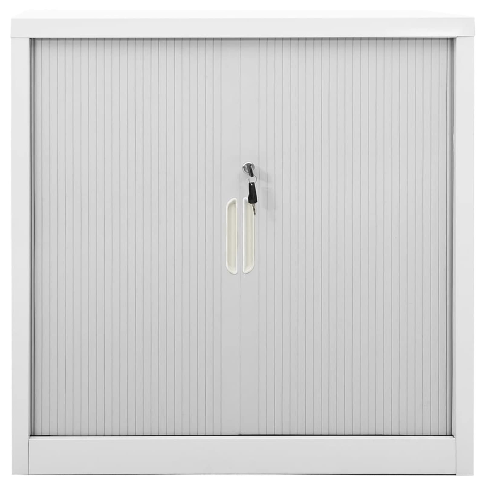 Gecheer Armadio,Armadietto,per Ufficio in Acciaio,Grigio,con Ante Scorrevoli,90x40x90 cm,Armadio Ufficio Metallo,Schedario Ufficio Metallico,Armadio,Archivio,Ante Sorrevoli,Estensibili,in Acciaio