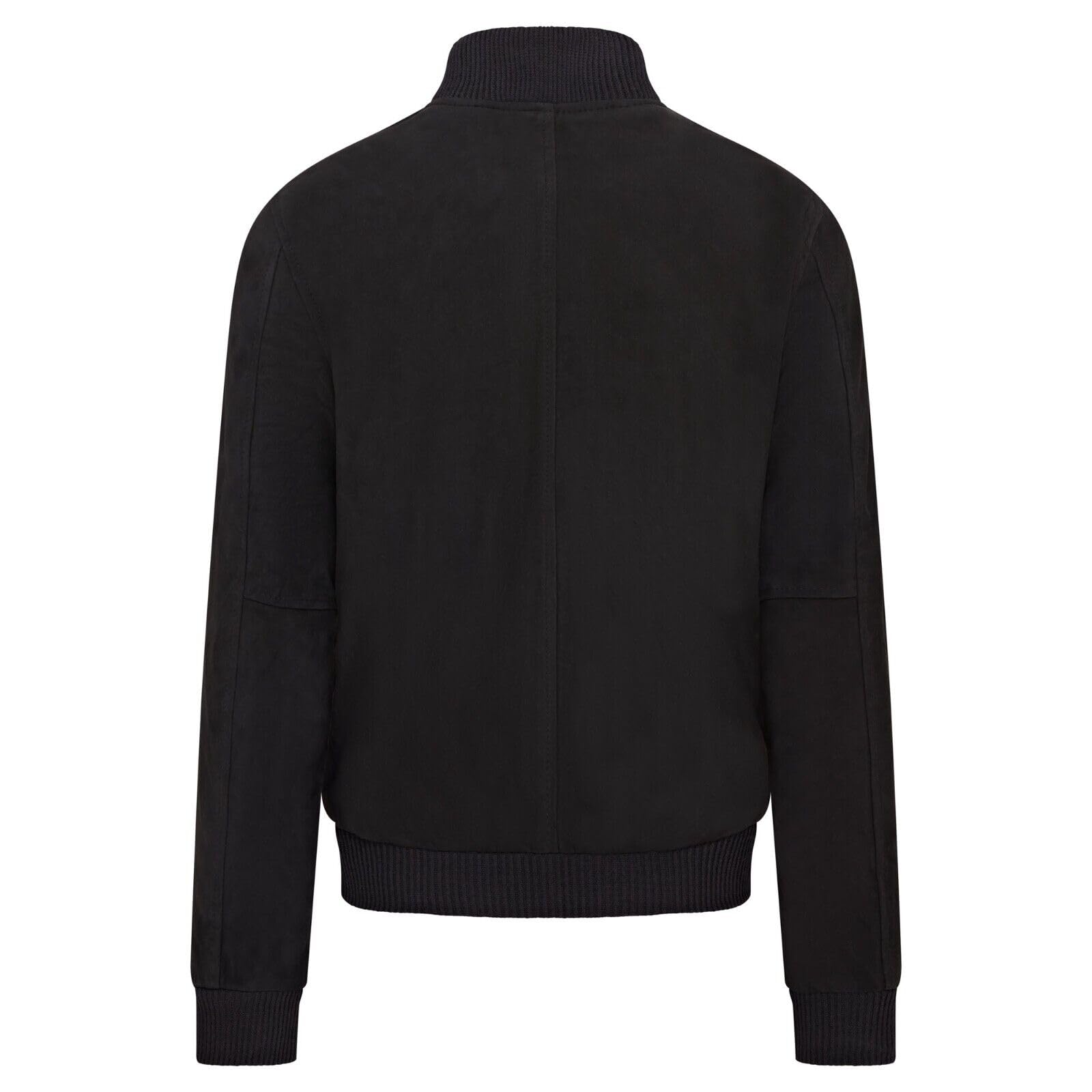 Infinity Leather Herren-Bomberjacke MA-1 aus weichem Ziegenveloursleder