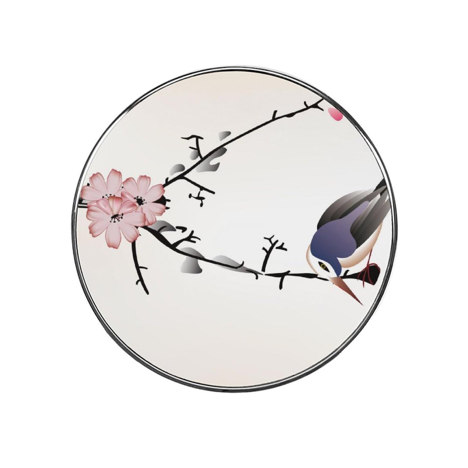 Flowers Birds Alloy Fridge Magnet For Office Cabinet Refrigerator Whiteboard Photo