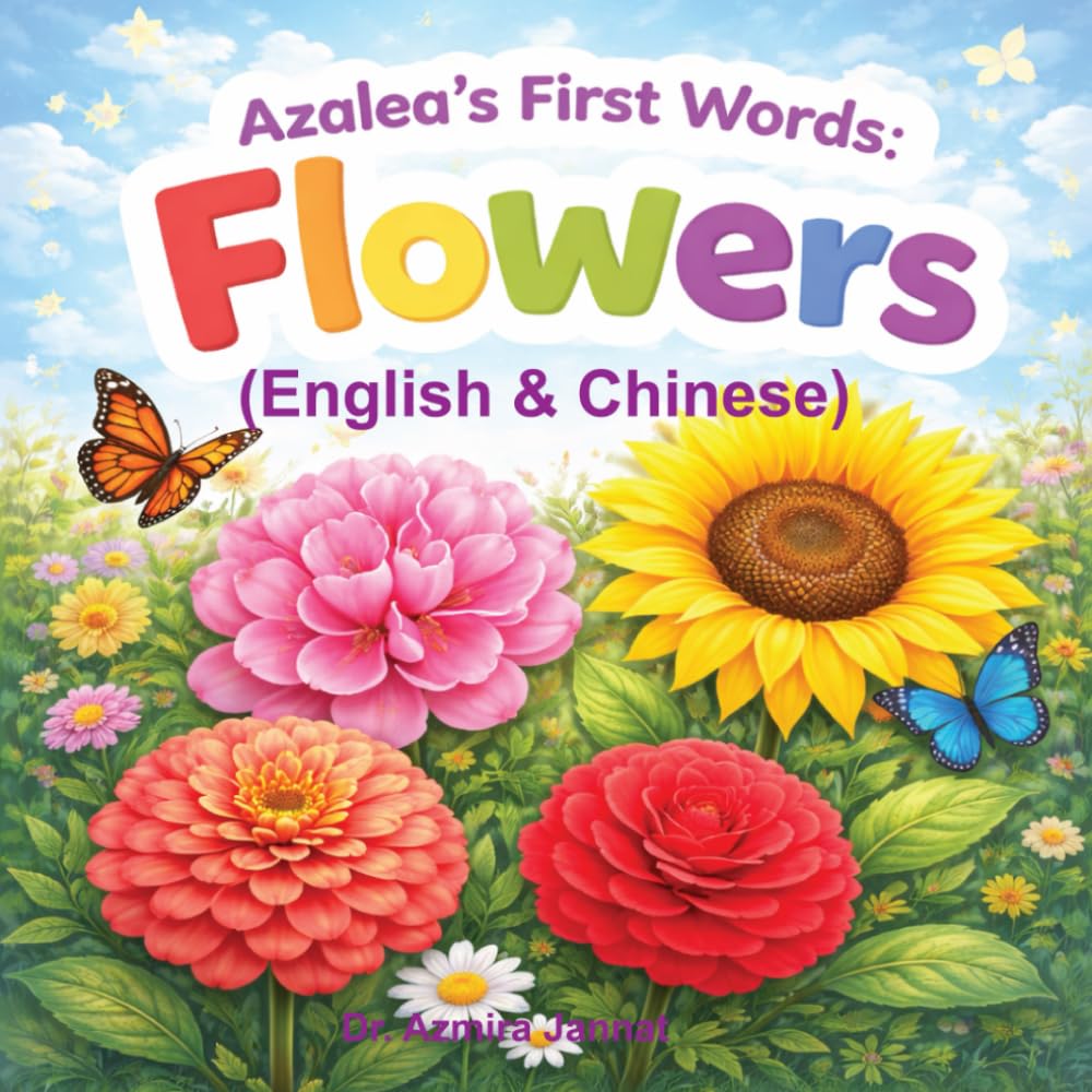 Azalea’s First Words: Flower (English & Chinese)