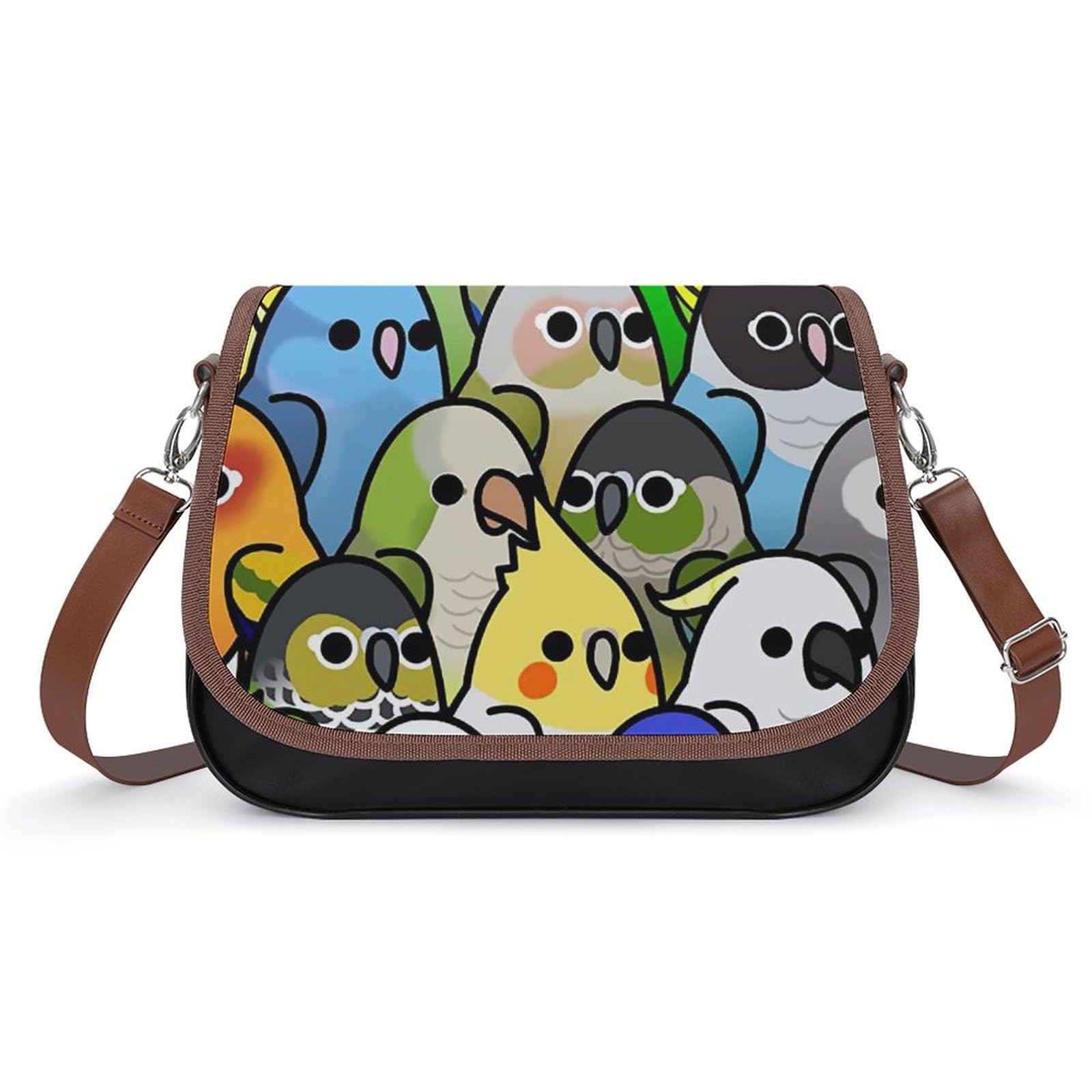 Amazon.co.jp: カラフル オウム コンゴウインコ ショルダーバッグ PU 