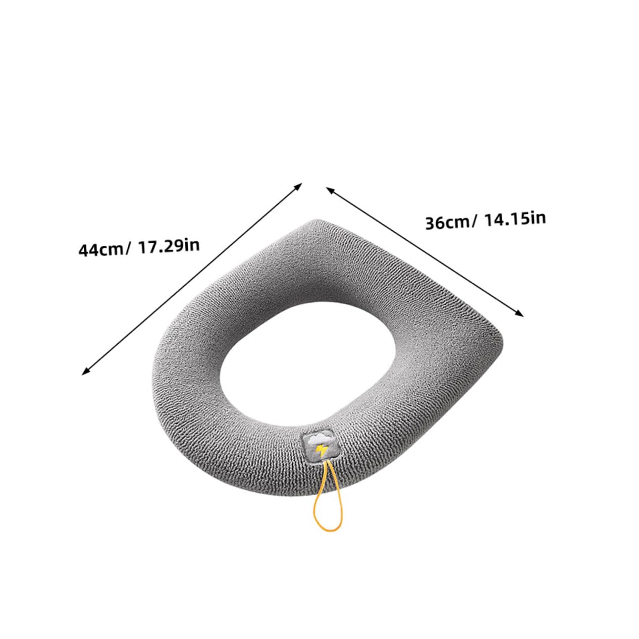 COSMEVIVI Soft Thicker Toilet Seat Cover Pad Washable Seat Cover Universal Toilet Pad Senior-Friendly Easy Maintenance